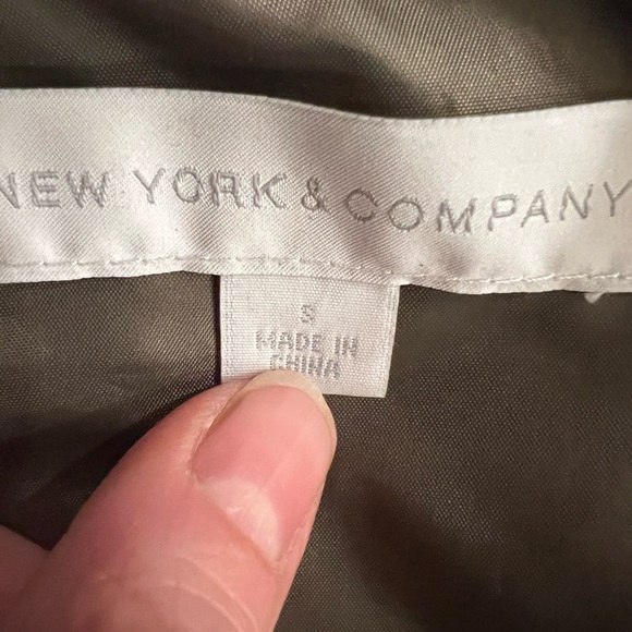 New York and Company Size S jacket olive green - Picture 2 of 3